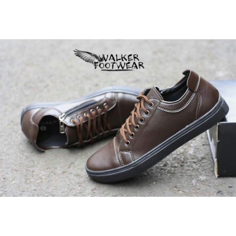 WALKER FOOTWEAR - PRIDE 1 | Sepatu Pria Zipper Resleting Original  Casually Alas Kaki