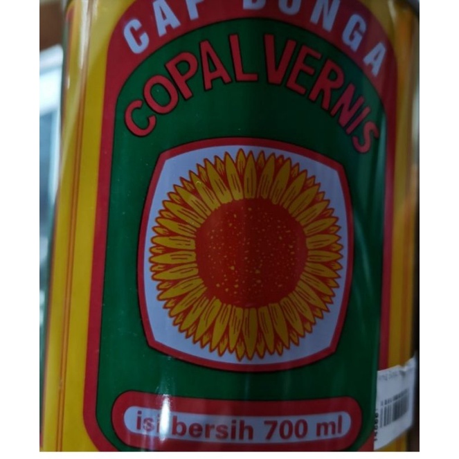 copal vernis/ vernis kayu cap bunga