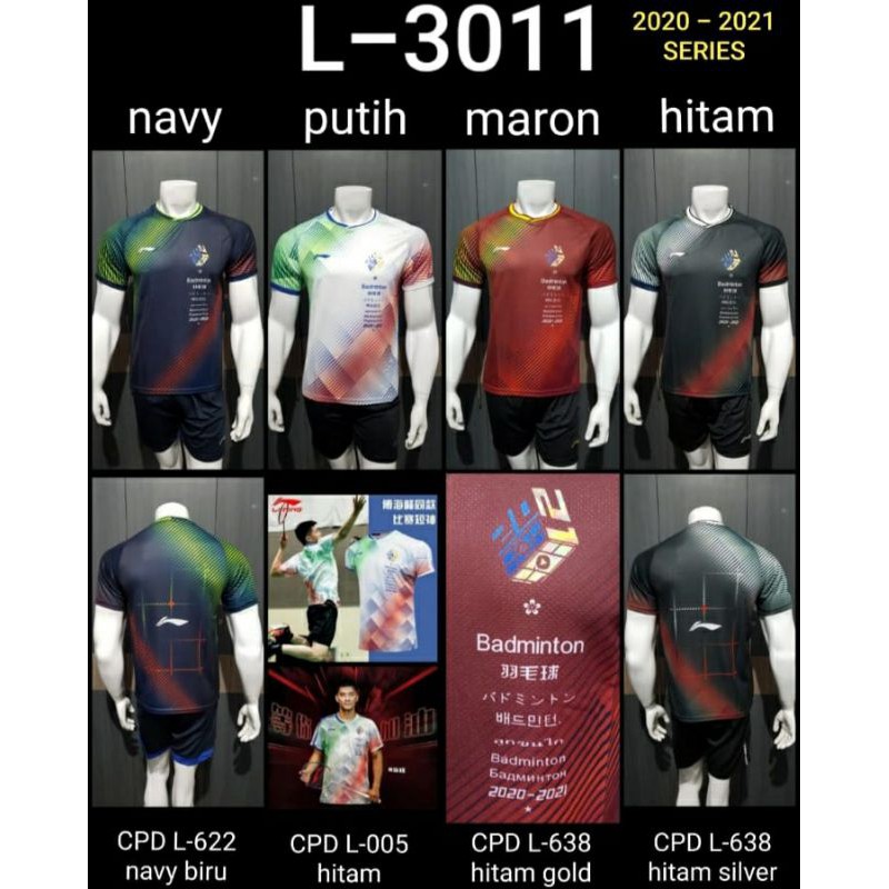 COD | BAJU KAOS JERSEY LI-NING OLAHRAGA BADMINTON VOLI FUTSAL/SEPAK BOLA PINGPONG GRADE ORI IMPORT
