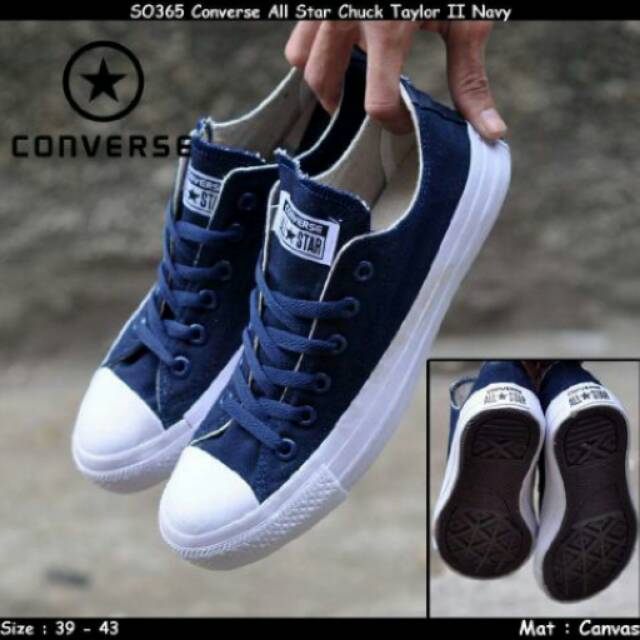 Sepatu converse all star CT2 Low Navy Size 43 / Sepatu pria converse all star / sepatu all star /con