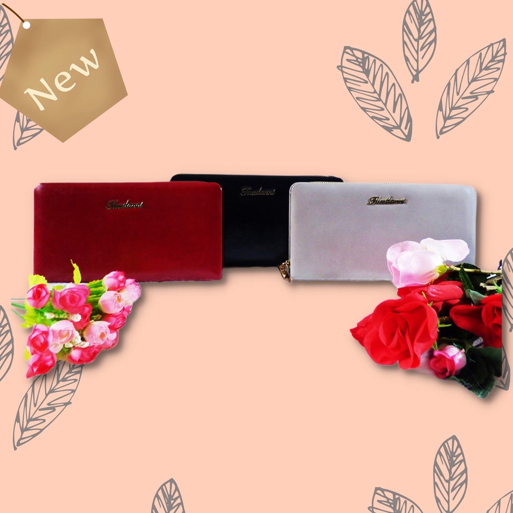 Dompet Resleting Wanita Fuerdanni Bahan Kulit Sintesis Dompet Clutch Unisex #828