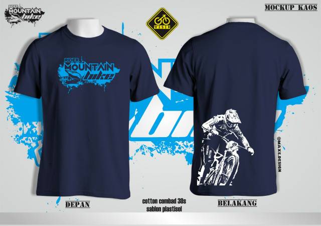 Download Kaos Mtb Rider Shopee Indonesia PSD Mockup Templates