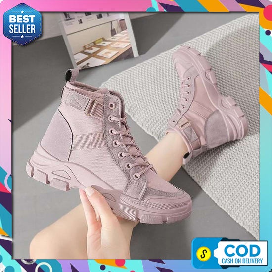 Cod [ Bayar Ditempat ] 127 Sepatu Boots Wanita Heels Wanita Sepatu Kob Sepatu Boots Wanita Fashion K