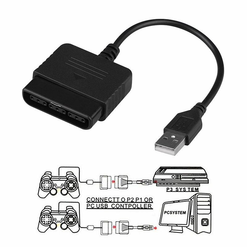 Adapter Controller PS2 Ke PS3 PlayStation 2 Ke Kabel USB Untuk PC