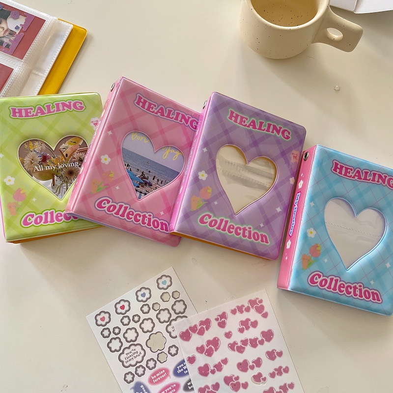 ins candy color love polaroid album interstitial star chase 3 inch photo idol album card storage