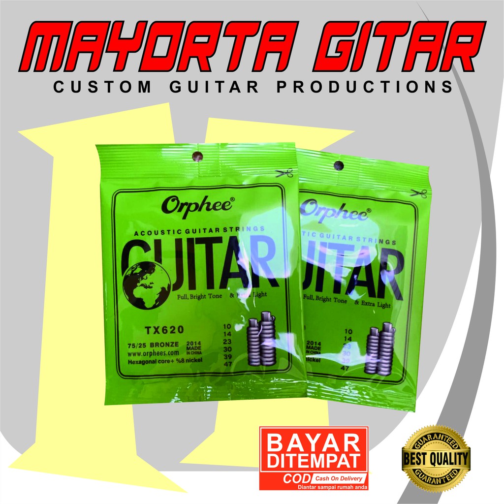 Senar Gitar Strings Orphee TX620
