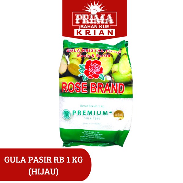 

GULA PASIR ROSE BRAND 1 KG( HIJAU)