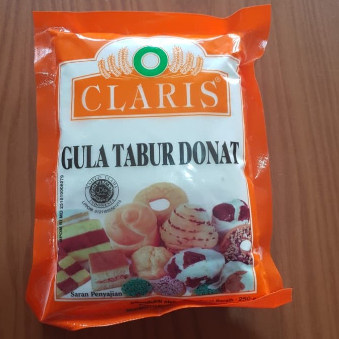 Tepung Gula Claris Donat 250 gram (rasa mint)