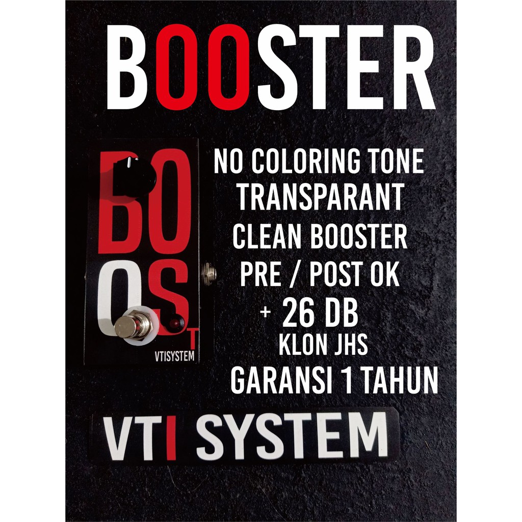 Efek Gitar Booster VTI SYSTEM Murah Micro Amp Booster