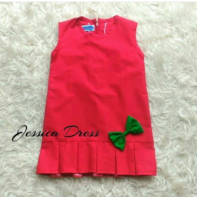 JESSICA DRESS NATAL ANAK DAN DEWASA DRESS NATAL MURAH BAJU NATAL