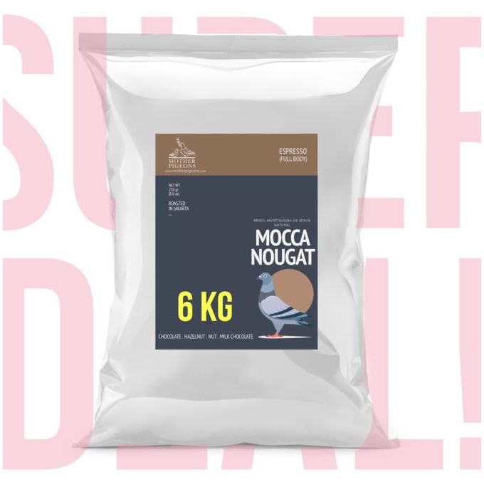 

Kopi- SUPERDEAL! (Minimum 6 kg) Chocolate and Nut Espresso (Mocca Nougat) -Biji-Kopi.