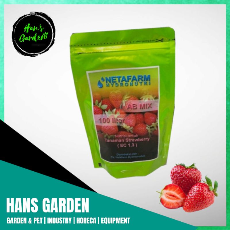 Nutrisi AB mix hidroponik khusus strawberry 1 liter