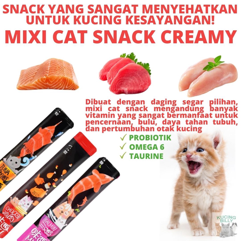 MIXI HITAM Cat Creamy treat 15gr