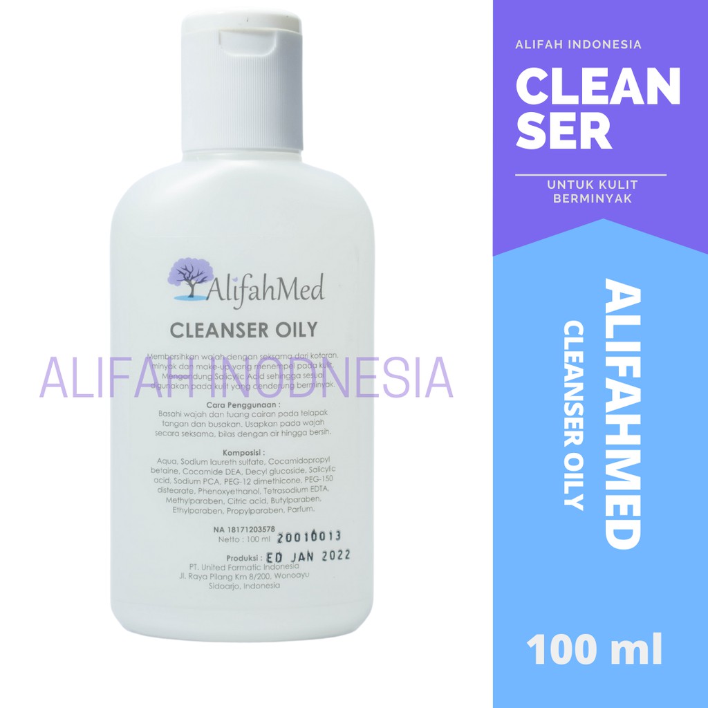 AlifahMed Oily Cleanser 100 ml - Pembersih Wajah Berminyak