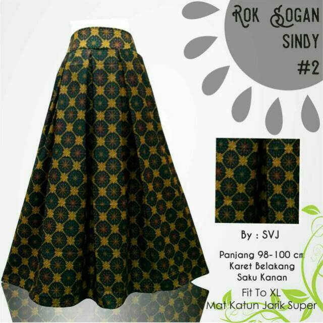 Rok batik sogan cantik umbrella etnik