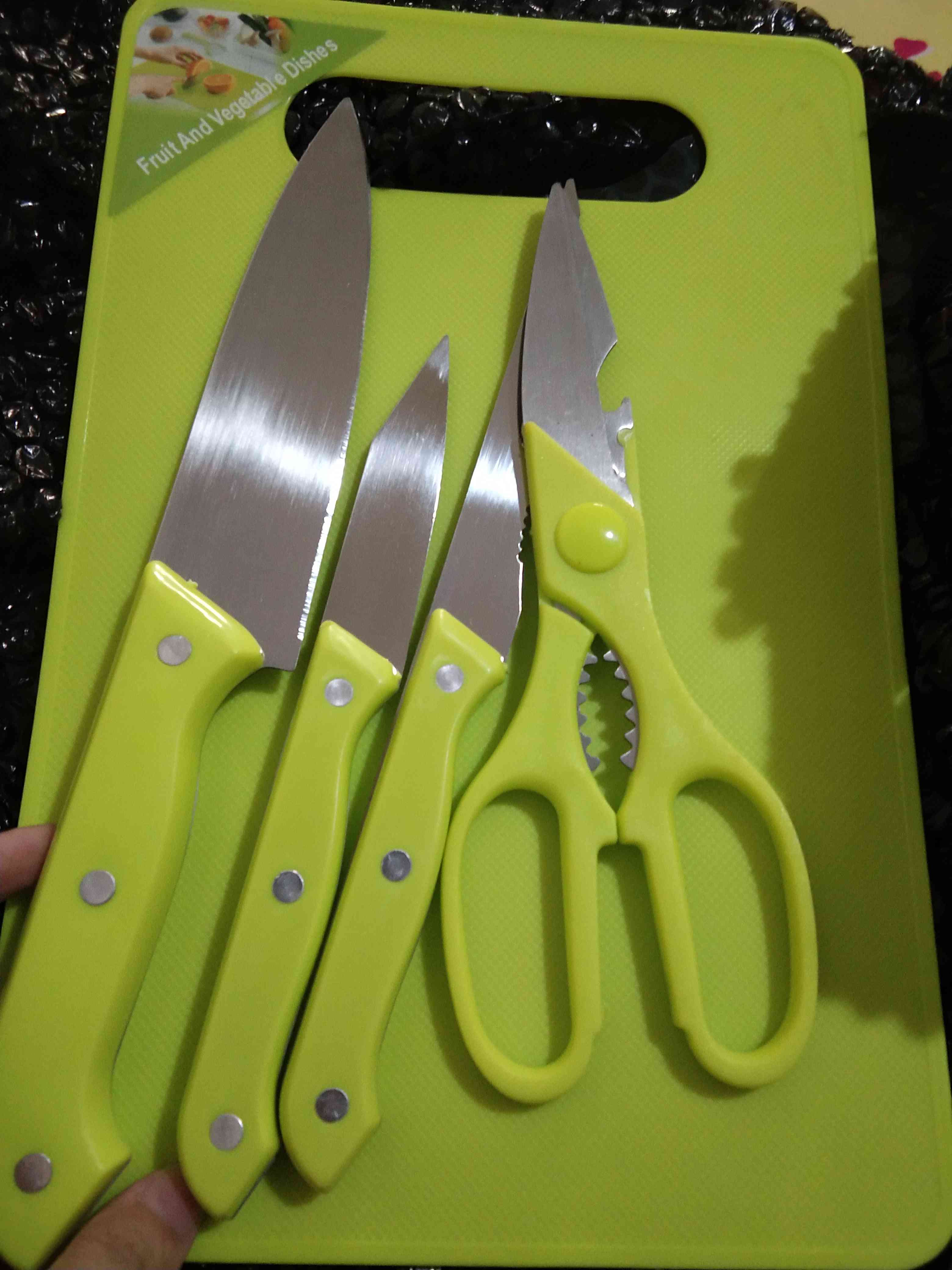 NA Set Pisau dan Talenan Pisau Talenan Pisau Set 