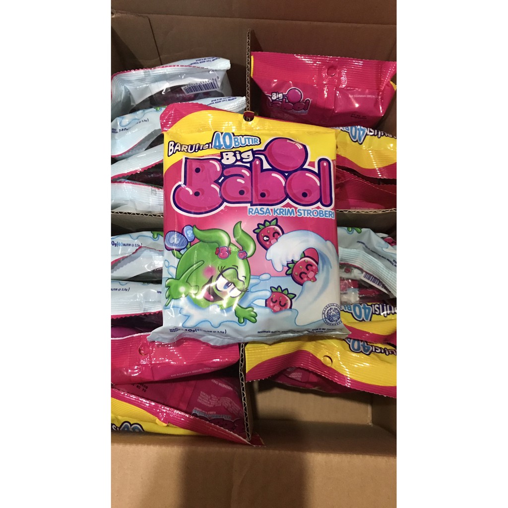 

Permen Big Babol 1 Bungkus 40 Butir 140g 140gr Aneka Buah Karet Manis