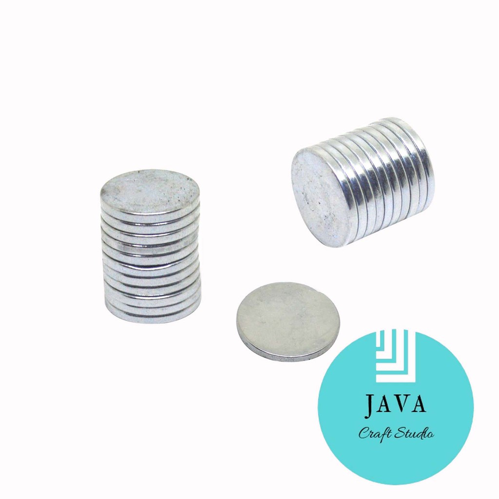 KANCING MAGNET TAS NEODYIUM 18 MM TEBAL 2 MM NIKEL MTN 18 NK