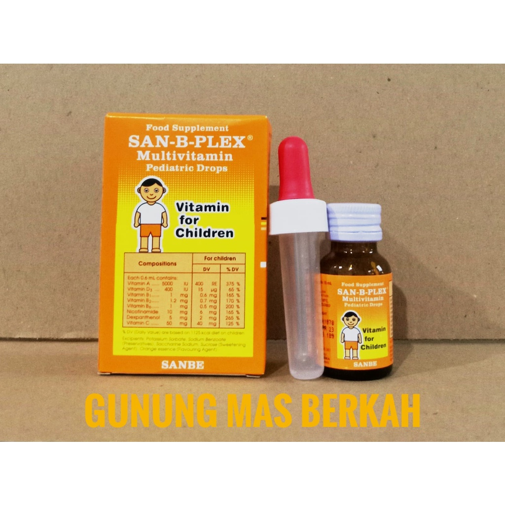 SAN B PLEX DROP San B Plex Drop 15ml - Menjaga daya tahan tubuh pada bayi dan anak-anak
