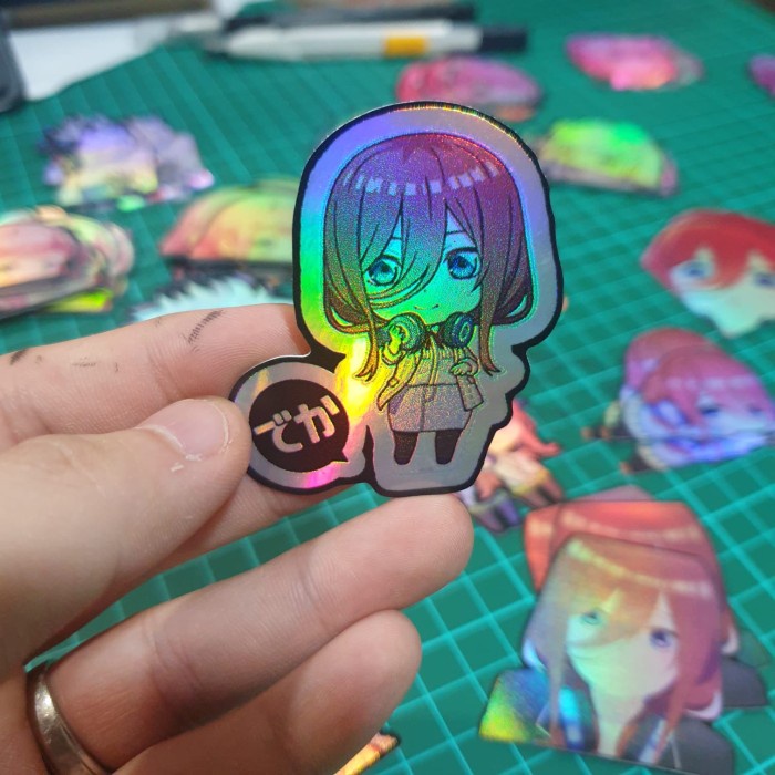 Sticker Hologram Anime - PSH1055 - Miku Nakano
