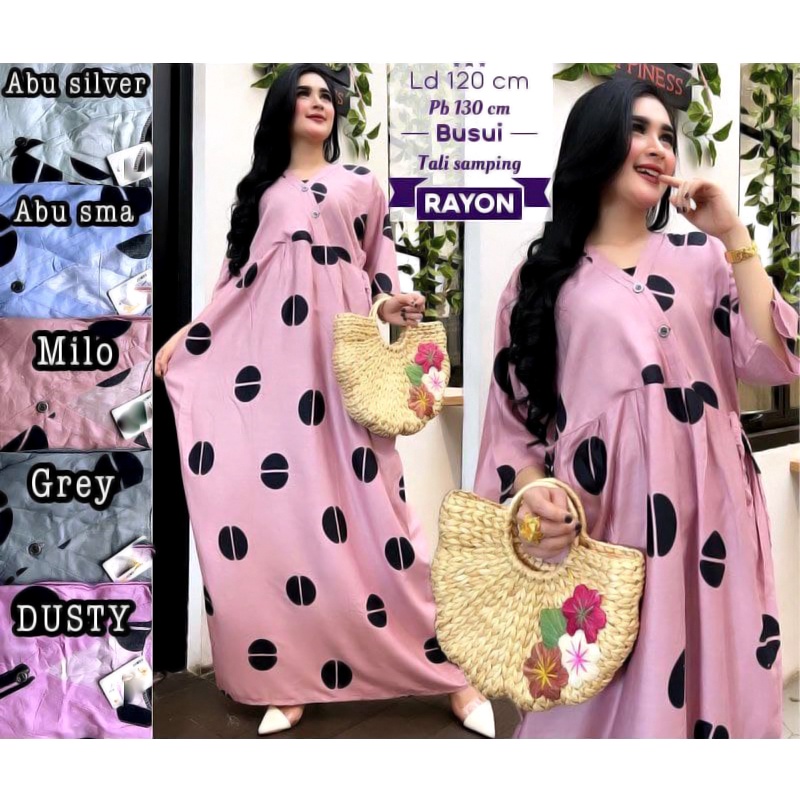 BATIK WANITA KEKINIAN DASTER DRESS RAYON VANESSA KIMONO DIFARINA SULTAN MIRNA ADEL JUMBO PANJANG SEMATA KAKI BUMIL BUSUI MURAH ADEM-KIMONO PJ KOPI