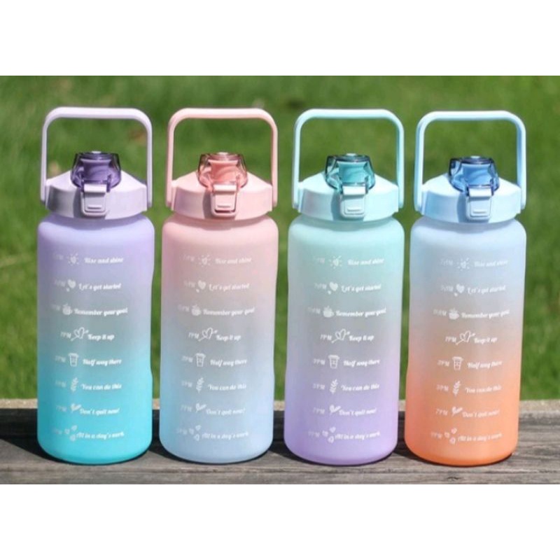 Botol minum 2 Liter/Botol Viral/Botol minum transparan