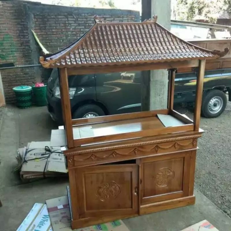 MEJA AQUARIUM JATI