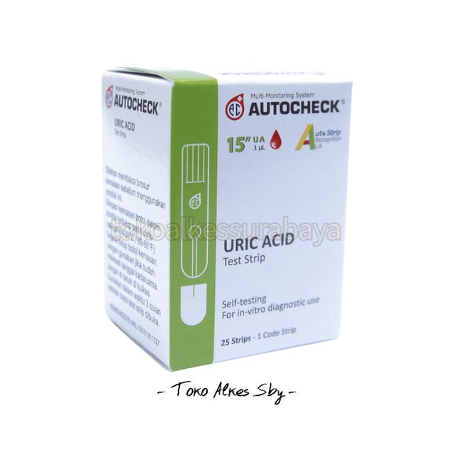 AUTOCHECK TEST STRIP URIC ACID / AUTOCHECK TES STRIP ASAM URAT