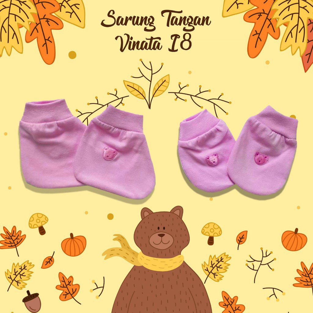 (3pcs) PROMO !! Sarung Tangan Bayi Vinata Boneka Sarung Tangan Murah Berkualitas