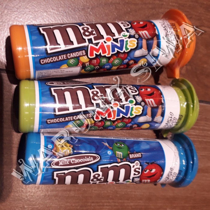 

m&m's chocolate milk candies minis tubes 30,6 gram