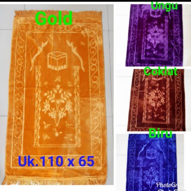 SAJADAH Polos Motif Timbul - Sajadah Timbul - Sajadah Bludru Sholat