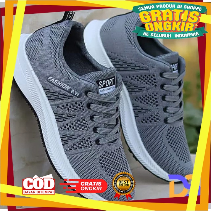 UKURAN SIZE 37 38 39 40 41 42 43 44 45 / Sepatu Sneakers Olahraga Pria Wanita jalan Santai /Sneakers