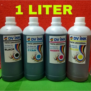 tinta printer 1 liter / tinta refill canon 1liter/ tinta printer epson /HP tinta universal dv ink