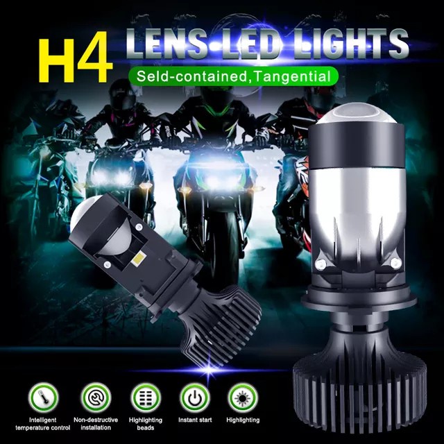 Mini Projector Led H4 RTD M01H / Lampu Utama Mini Projector Led H4