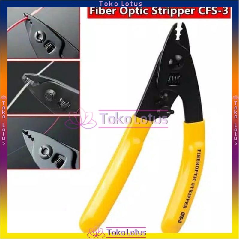 TERBARU!!! [BISA BAYAR DITEMPAT] stripper Fiber Optik CFS3 / CFS2 Pengupas Kabel FO