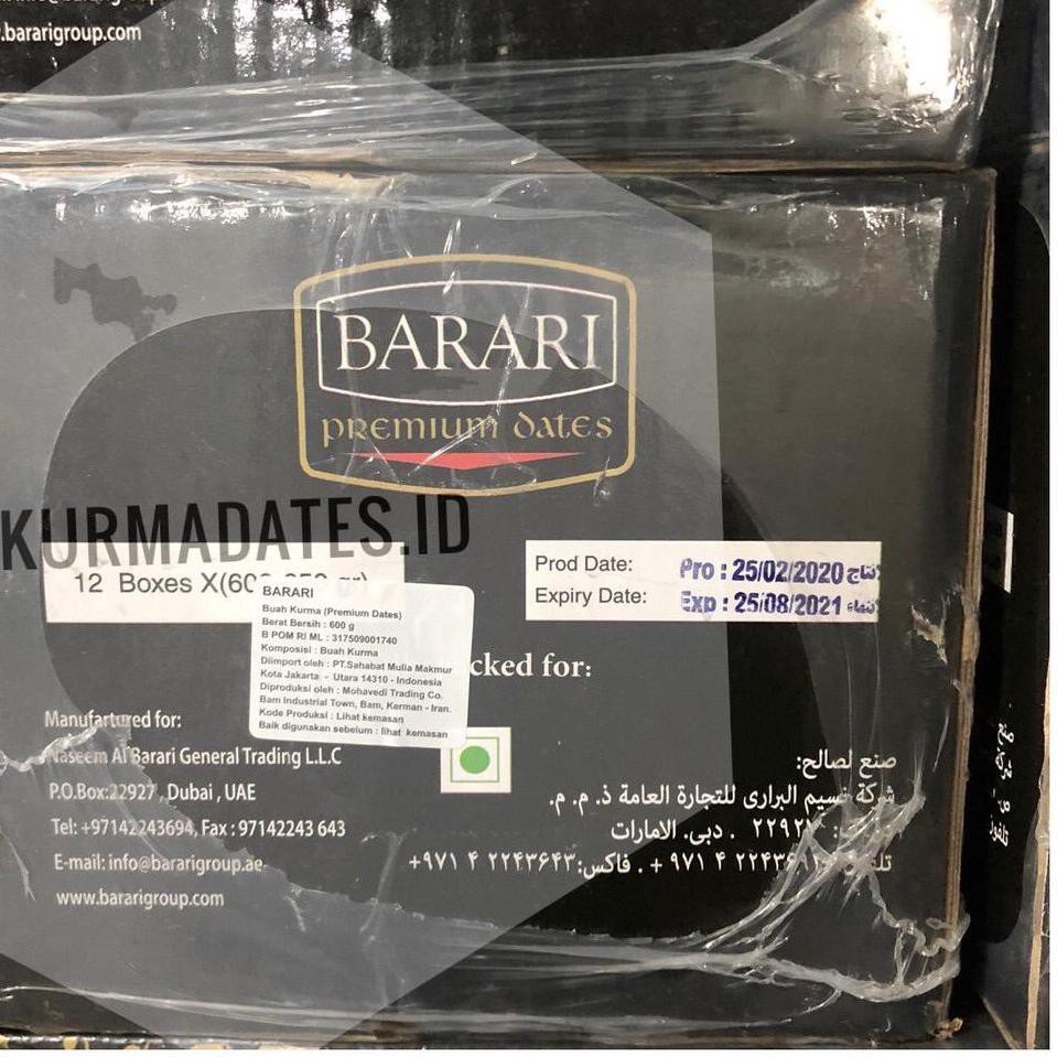 

BDS <ECER> Barari BAM 600gr | Mozafati Dates | Kurma Anggur BAM 600gr - EXP : APR 2022✮ (Best Terlar