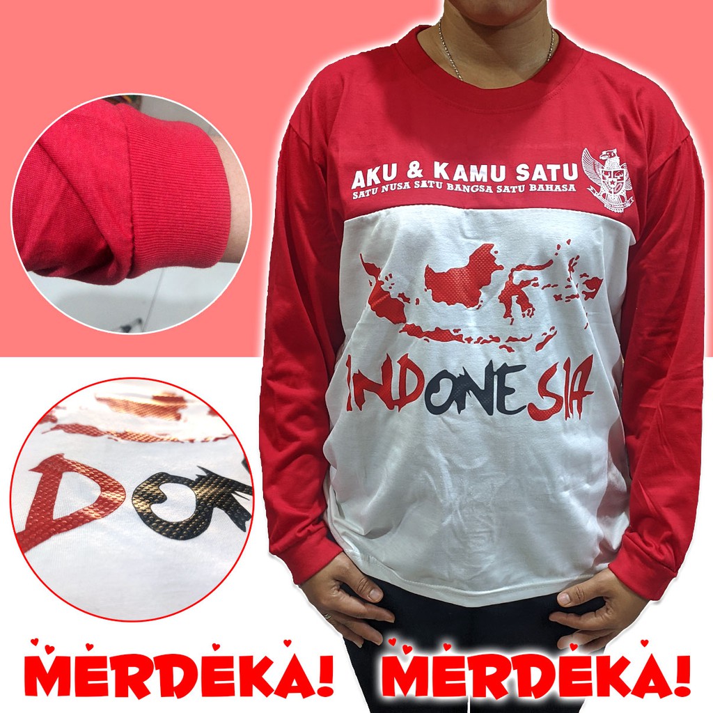 MARUNO BAJU  KAOS  PANJANG DIRGAHAYU INDONESIA Shopee  