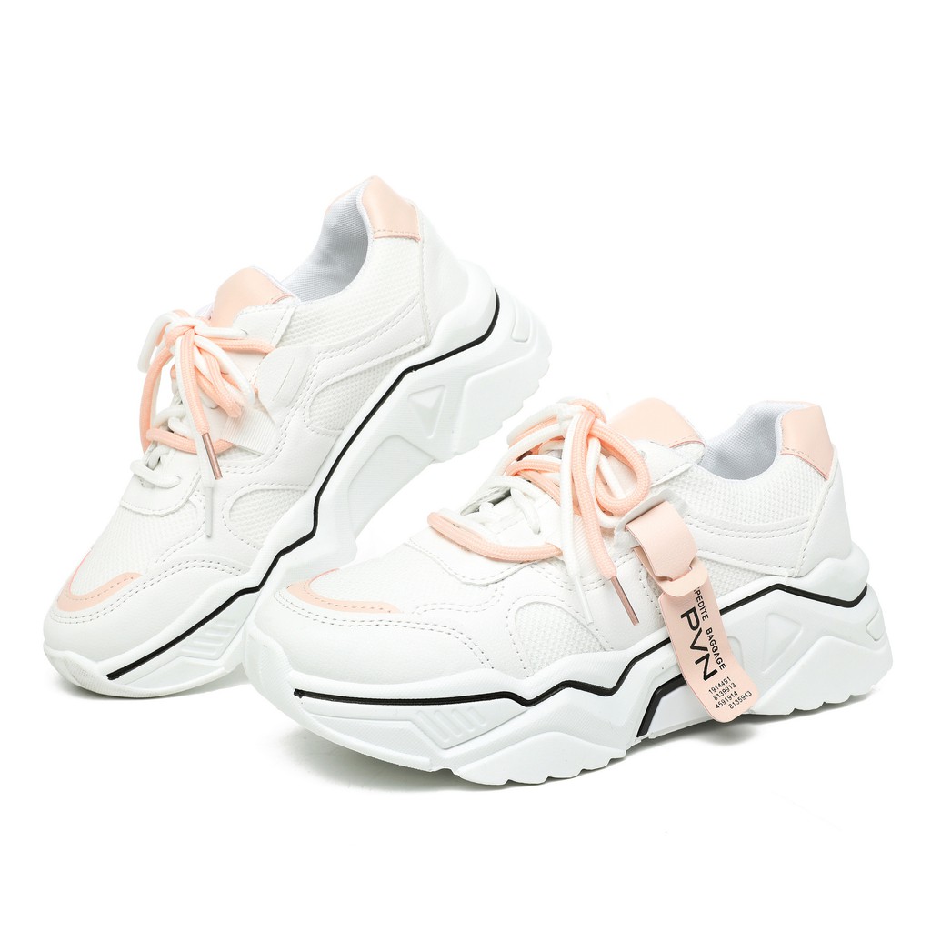PVN Jipyeong Sepatu Sneakers Wanita Sport Shoes Casual Pink 099-3