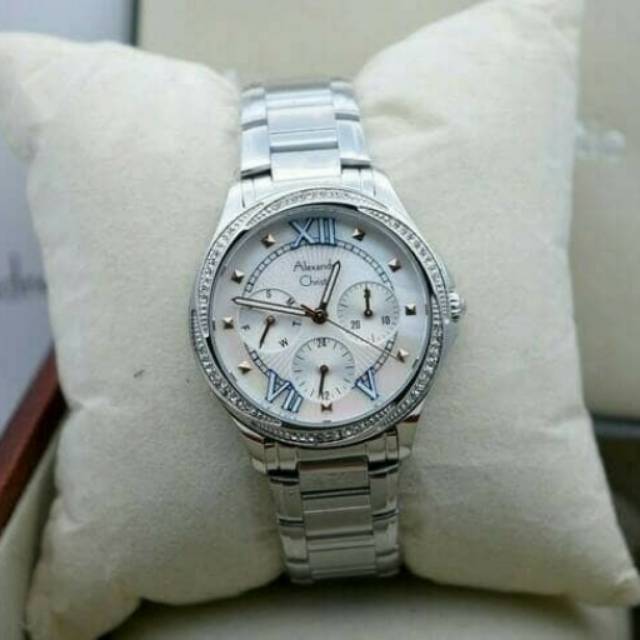 Jam Tangan wanita Alexandre Christie AC 2643 Silver