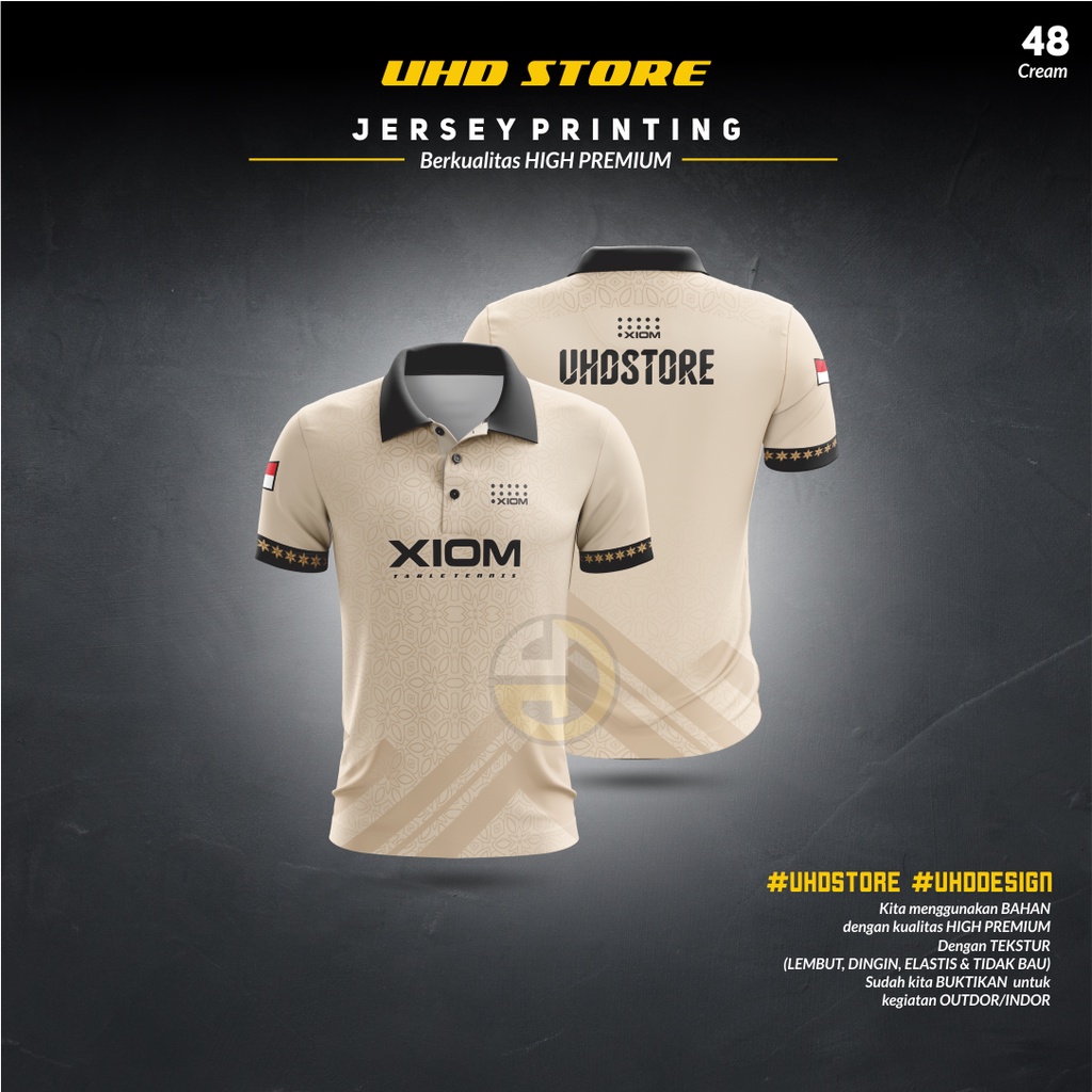 Baju Kaos Jersey Olahraga pingpong tenis mejaTERBARU berkerah polo
