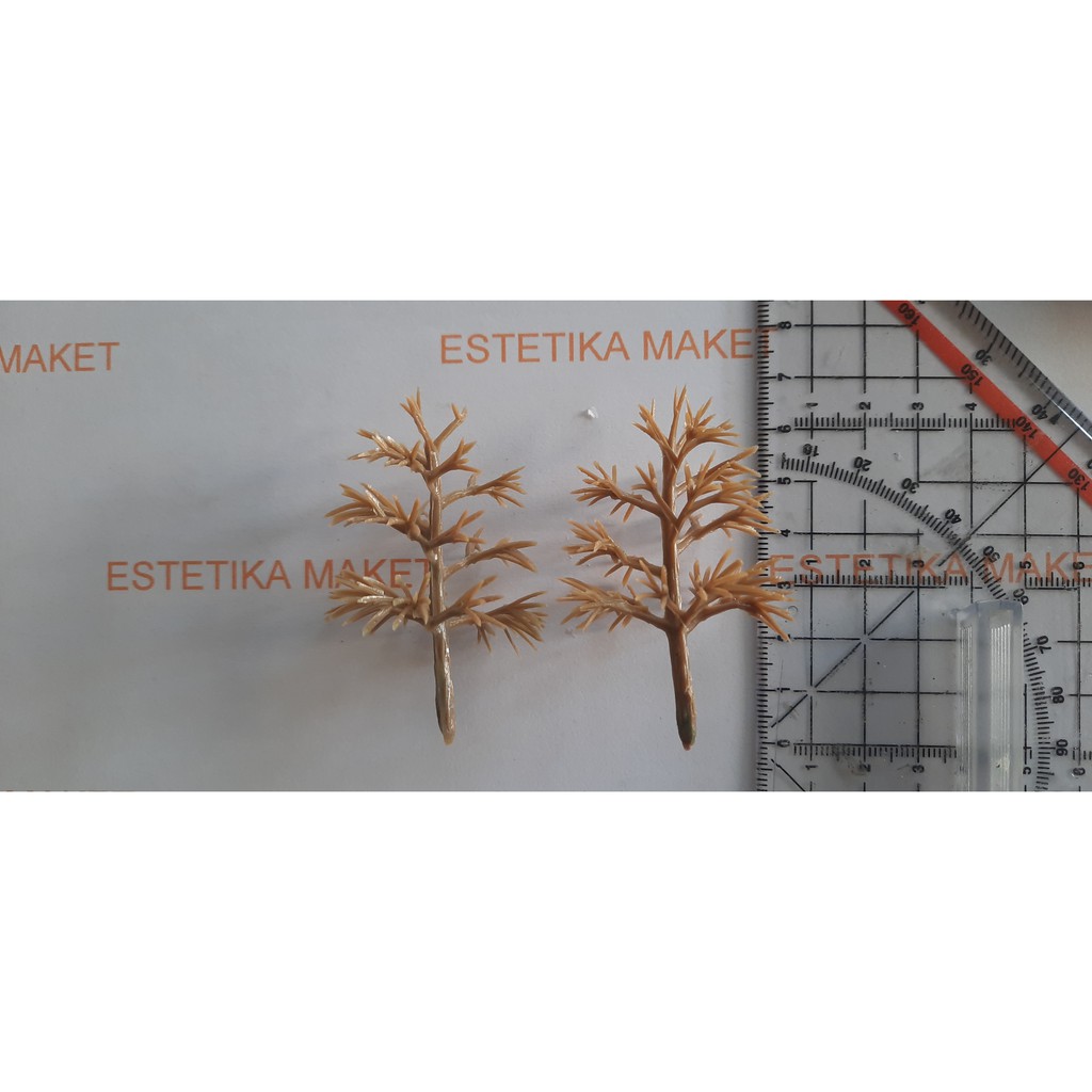 pohon maket/ miniatur tanpa daun tinggi 6,5 cm