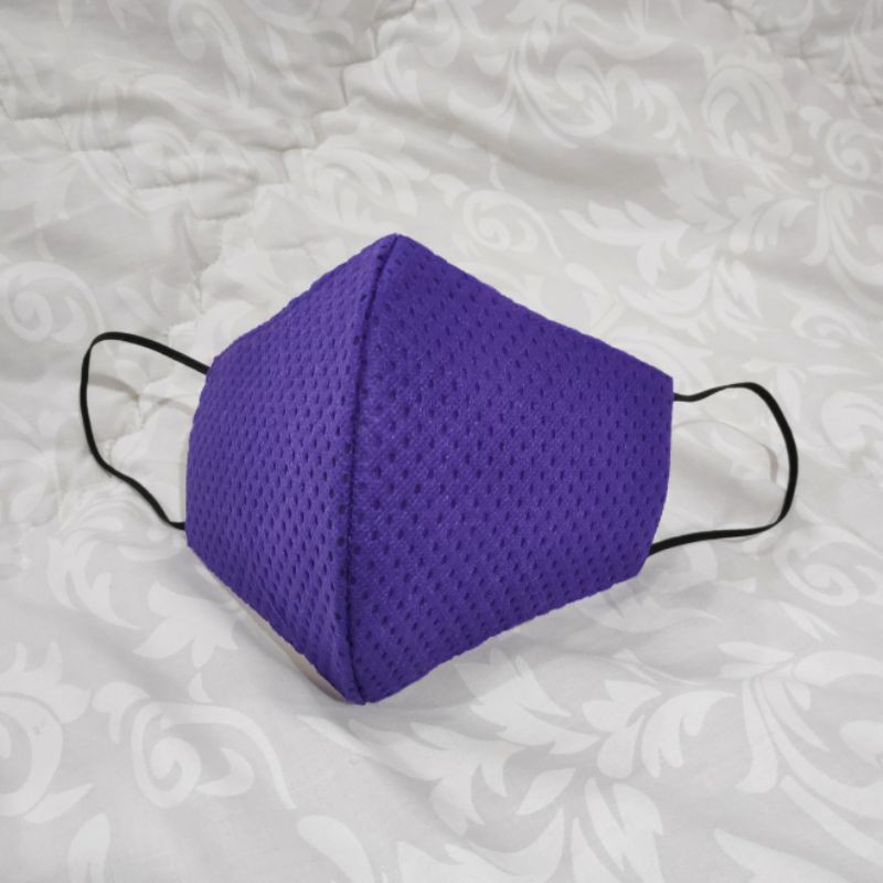 Masker bahan KN95 Premium 6 lapis (6ply) anti pengap dan dapat dicuci. Edisi Viola Nebula Purple