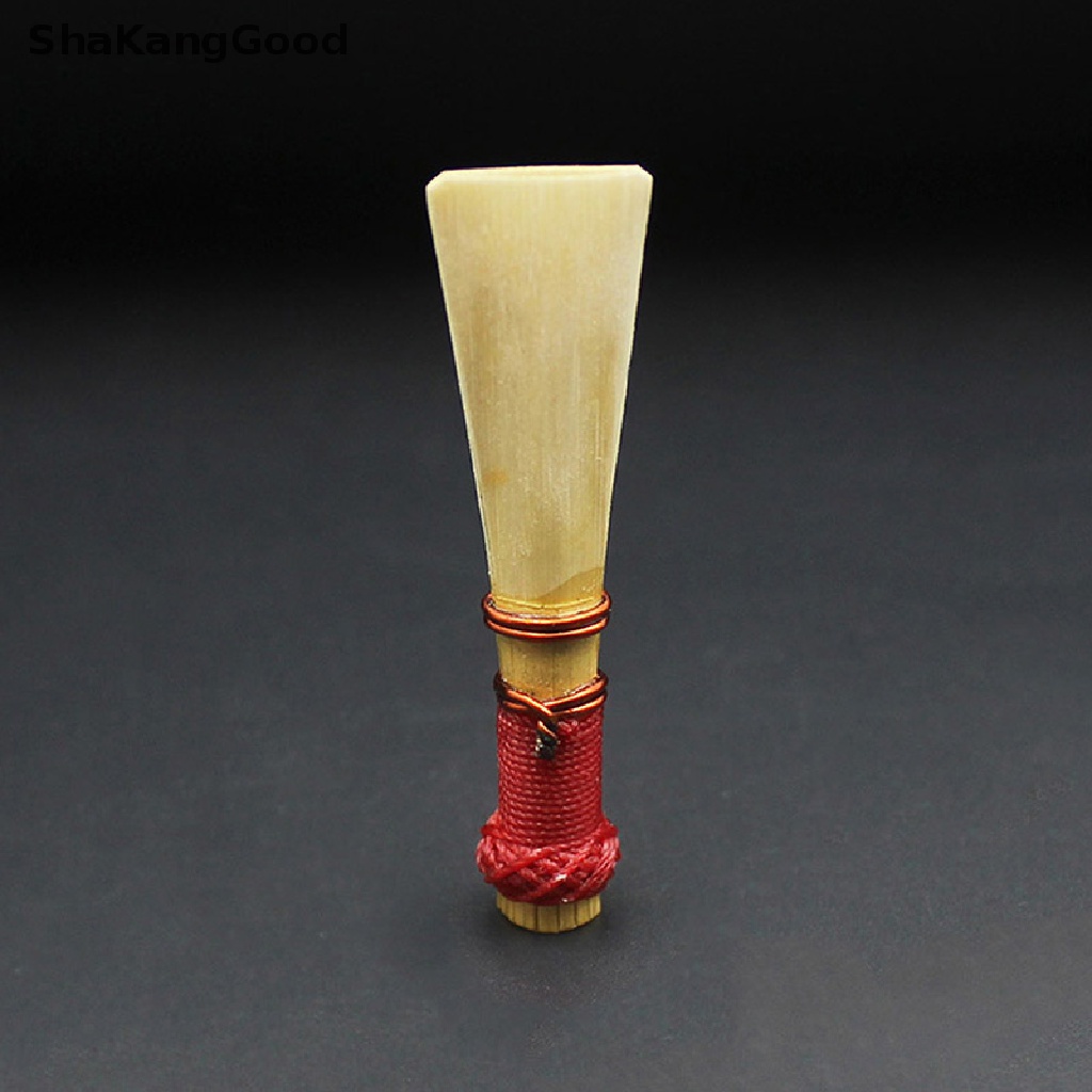 Skid 1pc Bassoon Reed Kekuatan Medium Dengan Case