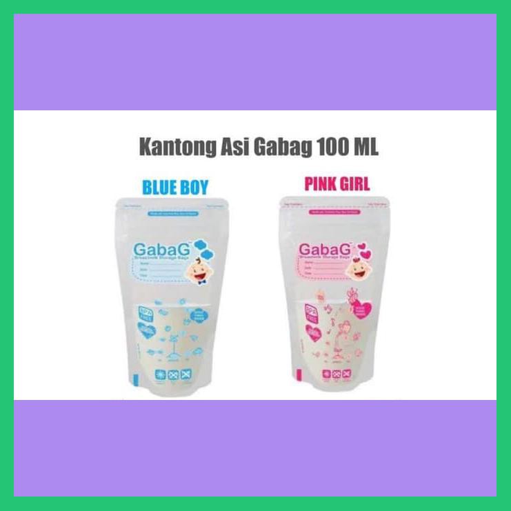KANTONG SUSU ASI GABAG PLASTIK 100ML GROSIR | BREASTMILK STORAGE BAGS - BIRU
