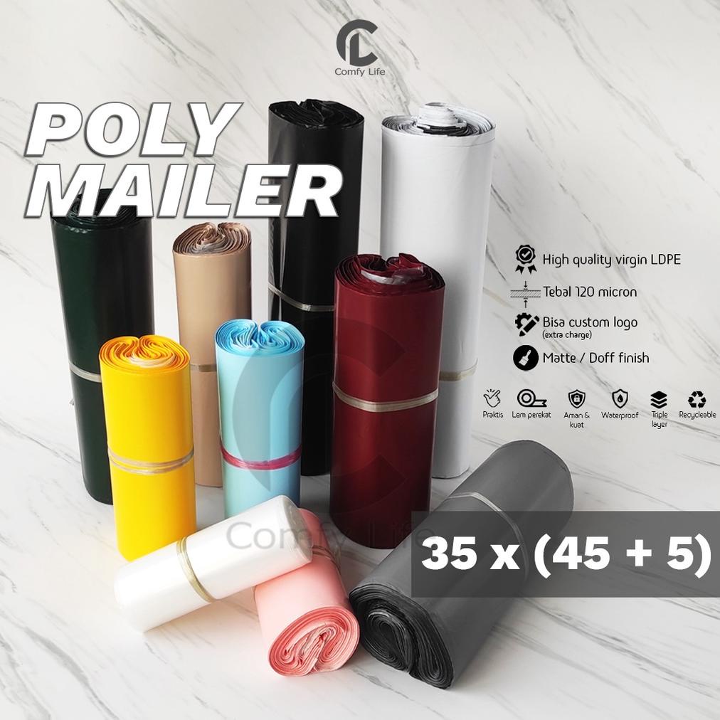 

[(BAYAR DITEMPAT) 35 x 45cm Polymailer Polybag Kantong Amplop Plastik Packing (Isi 100)