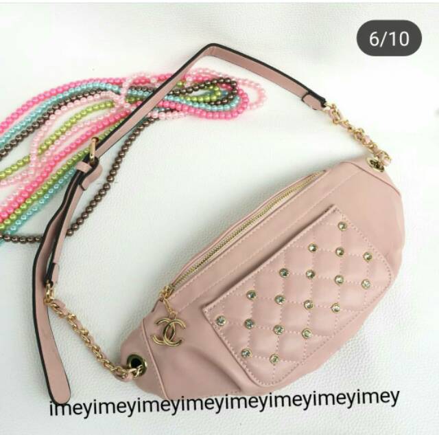 WAISTBAG CHENEI NAGITA STUD MEWAH TAS SELEMPANG WANITA TAS Kecil