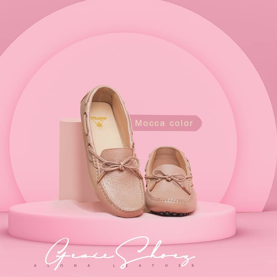 Sepatu Wanita Kulit Asli Genie V3 Exclusive Terbaru 2021 Premium Leather by Alona