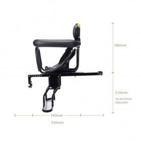 GS8 Boncengan Depan Anak Sepeda Lipat Child Safety Front Seat taffsport Z1 Black Lixada