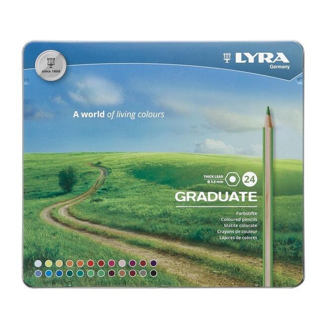 

Lyra Pensil Warna Graduate Metal Box 24 Warna - Warna Hidup & Matte, Cocok Untuk Pelajar / Kuliah