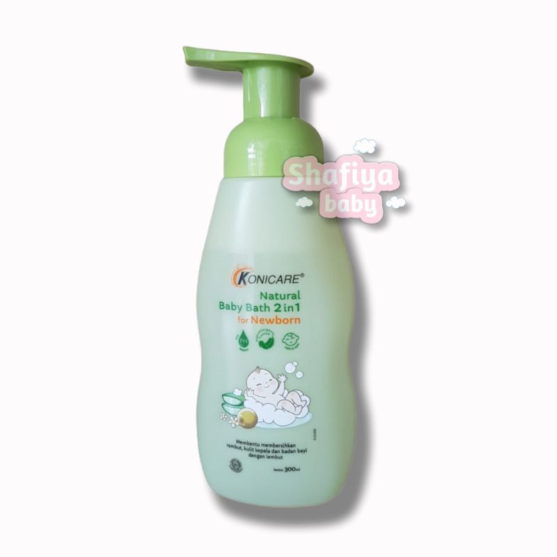 KONICARE Natural Baby bath 2in1 for NEWBORN Sabun dan Shampo Bayi